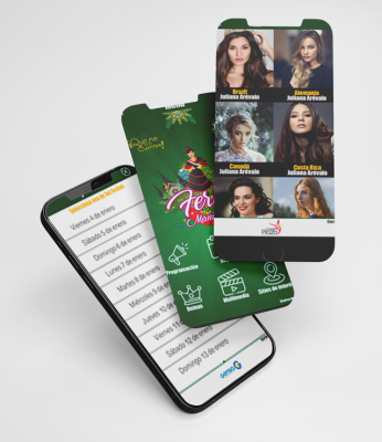 app presentation mockup feria de manizales